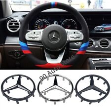 52mm 57mm Car Steering Wheel Sticker ABS Emblem Badge Decal for Mercedes Benz picture