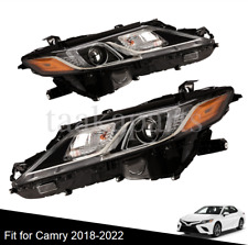 Headlights Pair For 2018 2019 2020 2021 2022 Toyota Camry SE LH+RH LED Headlamps picture