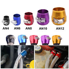 2-10PCS 4/6/8/10/12AN Hex Hose Finisher Clamp Screw Band Hose End Cover Fittings picture