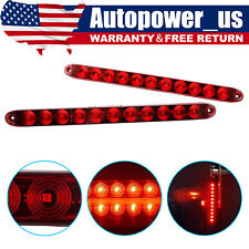 2PC 16″ 11 LED Sealed Truck Trailer Brake Stop Turn Tail Submersible Light Bar picture
