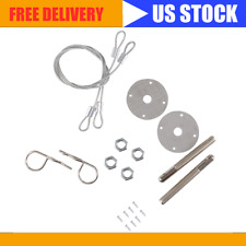 Set Universal Stainless Steel Hood Pins / Bonnet Lock Pin Kit US Seller picture