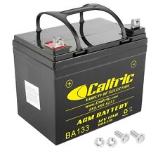 Caltric AGM Battery for John DeereZ330M Z330 Z335E Z335M Z345M Z345R Z355E Z355R picture