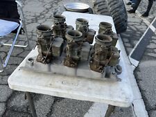 Offenhauser Offy Six Duece SBC Chevy Intake Manifold 3924 With Stromberg 97s picture