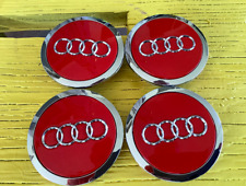 For Audi 4x69mm Red Wheel Center Caps 4B0601170A picture