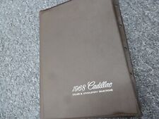 1968 Cadillac Deville Calais Color & Upholstery Selector Dealership Manual picture