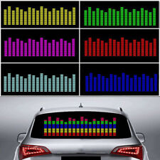 LED Car Rear Window Music Rhythm Light Sound Activated Equalizer Lamp Sticker picture