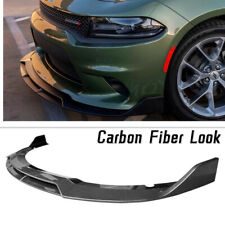 Carbon Fiber Look Front Bumper Lip Splitter Fits For Dodge Charger SRT 2015-2021 picture