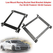 2X Low Mount Racing/Bucket Seat Tensile Bracket For 93-02 Firebird / Camaro #1 picture