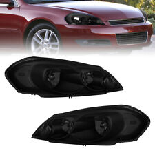 2PCS Black Front Lamps Headlights Assembly For Chevrolet Impala Montee Carlo picture