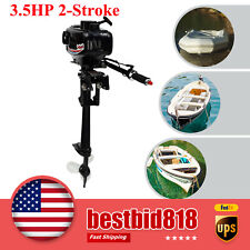 3.5HP 2-Stroke Outboard Motor Fishing Boat Engine CDI Water-Cooled Recoil Start picture