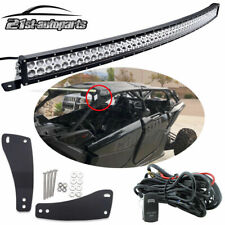 Upper Roof 50'' Curved LED Light Bar Mount Kit For Can-am Maverick DS RS MAX X3 picture