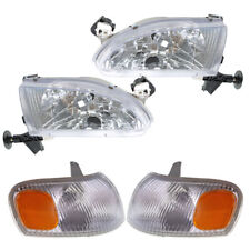 Combo Set For 1998-2000 Toyota Corolla Corner Parking Signal Lights Headlights picture
