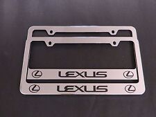 2 Brand New lexus chrome metal license plate frame  picture
