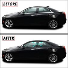 Chrome Delete Blackout Overlay for 2013-18 Cadillac ATS Sedan Window Trim picture
