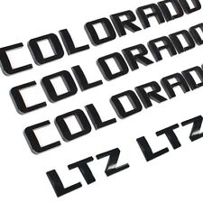 3x 3D Door Side&Tailgate Emblem For Colorado Letter Badge Nameplate Gloss Black picture
