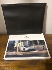 2021 Porsche Taycan Owner’s Manual complete-oem with leather case picture
