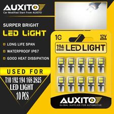 10X AUXITO T10 LED License Plate Light Interior Bulbs White 168 2825 194 14E EOA picture