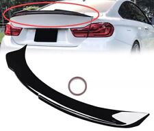 Fits 2015-2020 BMW 4 Series F82 M4 Coupe Gloss Black Rear Trunk Spoiler Lip picture