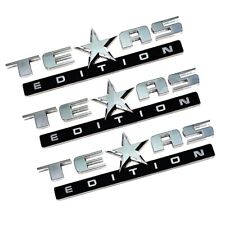 Set of 3 TEXAS EDITION EMBLEM for CHEVY SILVERADO SIERRA TRUCK UNIVERSAL picture