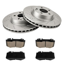 Front Drilled Brake Rotors W/ Ceramic Pads For 03-06 Mercedes-Benz E500 E350 picture
