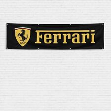 For Ferrari Enthusiast 2x8 ft Flag Italy Enzo Sports Car Racing Garage Banner picture
