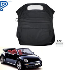 For 2003-2010 Volkswagen Beetle Convertible Soft Top w/DOT Glass Window Black picture