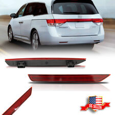 Red Lens Rear Bumper Reflector Marker Left & Right Pair For 11-17 Honda Odyssey picture