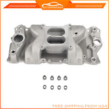 Air Gap Intake Manifold Aluminum for 1955-1995 Small Block Chevy SBC 350 400 picture