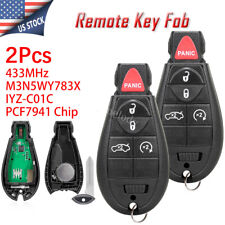 2 For 2008 2009 2010 2011 2012 2013 2014 Dodge Challenger 5B Remote Car Key Fob picture