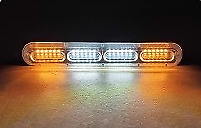 Car Amber White LED Strobe Lights Bar Emergency Warning Hazard Flashing Trucks picture
