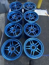 18” Fikse Centerlock Wheels (8) BLUE 18x12.5 18x13 3 Piece Billet Racing Rims picture