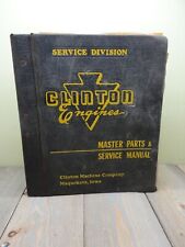 Clinton Small Engine Master Parts Catalog Binder 1950s - 1960s Vintage picture