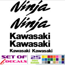 Bike decal 6-pieces kit. Custom Bike Decal Set for KAWASAKI NINJA Motorcycle picture