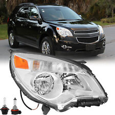 For 2010-2015 Chevy Equinox Halogen Chrome Headlights Passenger Right w/ bulb picture