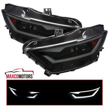 Smoke Projector Headlights Fits 2015-2017 Mustang 18-20 Shelby HID/Xenon LED Bar picture