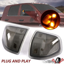 Smoke Lens Amber LED Side Mirror Turn Signal Lights For Dodge Ram 1500 2500 3500 picture