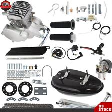80cc Bike Bicycle Motorized 2 Stroke Petrol Gas Motor Engine Kit Scooter Silver picture