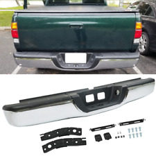 Steel Rear Step Bumper Complete Assembly New Chrome For 2000-2006 Toyota Tundra picture