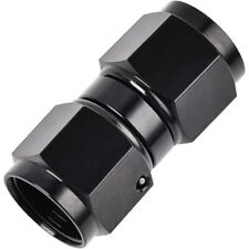6AN/8AN/10AN Female Straight Swivel Coupler Union Fitting Adapter Aluminum Black picture