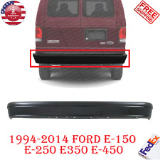 Rear Bumper Black For 1994-2014 Ford ECONOLINE E-150 E-250 E-350 E-450 picture