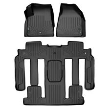 SMARTLINER Custom Fit Floor Mats Liner (3 Row) Premium Set for SUV (Black) picture