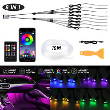 10M RGB LED Strip Light Car Interior Fiber Optic Neon Wire Atmosphere Bluetooth picture