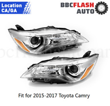 Headlights For 2015 2016 2017 Toyota Camry Left+Right Headlamps Head Light Pair picture