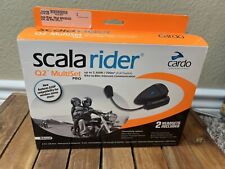 Cardo Scala Rider Q2 Multiset Pro Motorcycle Kit Gently Used Untested picture