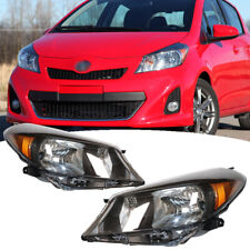 For 2012-2014 Toyota Yaris Hatchback Pair Halogen Headlights Lamp Left & Right picture
