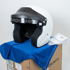 Conquer 350-OF-SA20-WHT-L Snell SA2020 Open Face Auto Racing Helmet -Large picture