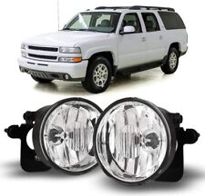 Fit 2004-2006 Chevy Suburban Tahoe Z71 Fog Lights Driving Bumper Clear Lamp Pair picture