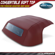 Bordeaux Convertible Soft Top for Porsche Boxster 1997-2002 with Glass Window picture