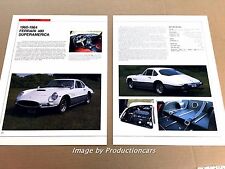 Ferrari 400 Superamerica Original Car Review Print Article J670 1961 1962 1963 picture