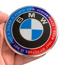 BMW 50th Anniversary Emblem Front Hood or Rear Trunk 82mm Logo Badge picture